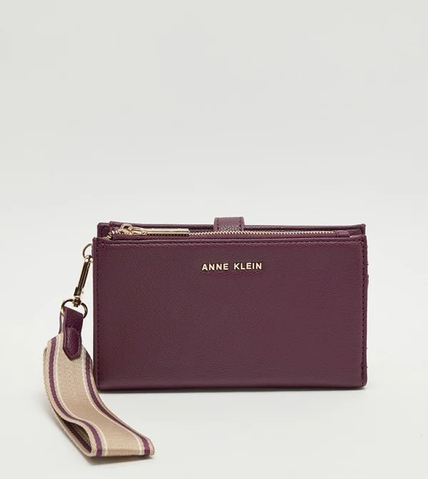آن كلاين Anne Klein Textured Zippered Wallet
